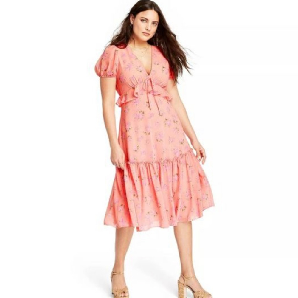 LoveShackFancy Target Fleur Chiffon Dress Womens